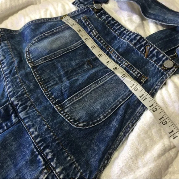Sandrine rose slouchy denim overalls
